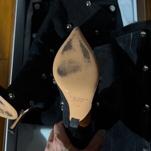 Y/Project Black Vertical Whiskers Heeled Boots – Size 37 (FW24)